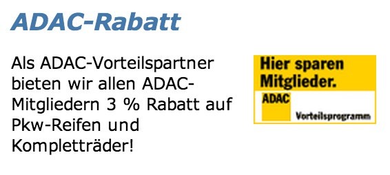 Reifendirekt ADAC-Rabatt